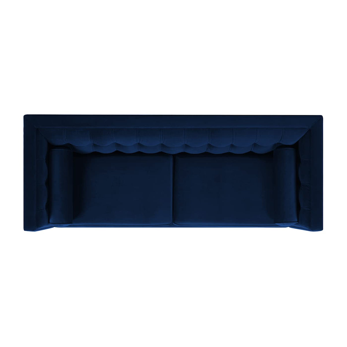 Navy Blue Velvet Tufted Sofa E6550