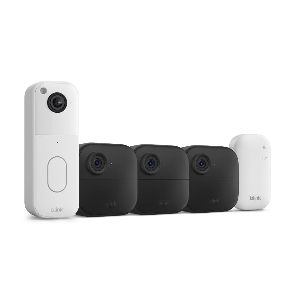 Wireless Smart Security Camera System with Video Doorbell O54741