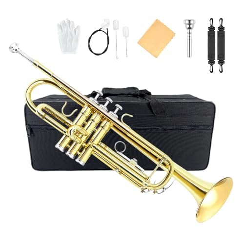 Bb Standard Trumpet Set with Hard Case, 7C Mouthpiece X28497