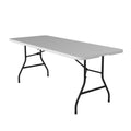 6FT Heavy Duty Folding Plastic Table with Handle J408