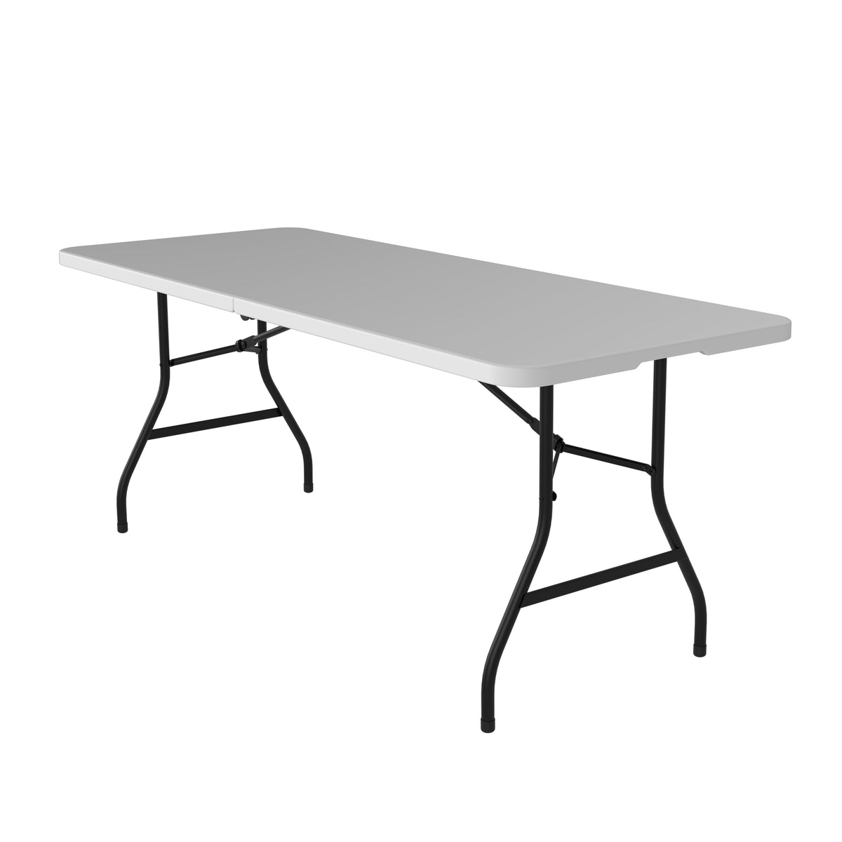 6FT Heavy Duty Folding Plastic Table with Handle J408