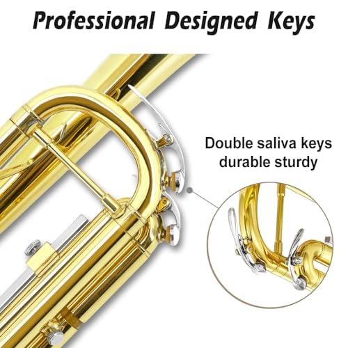 Bb Standard Trumpet Set with Hard Case, 7C Mouthpiece X28497