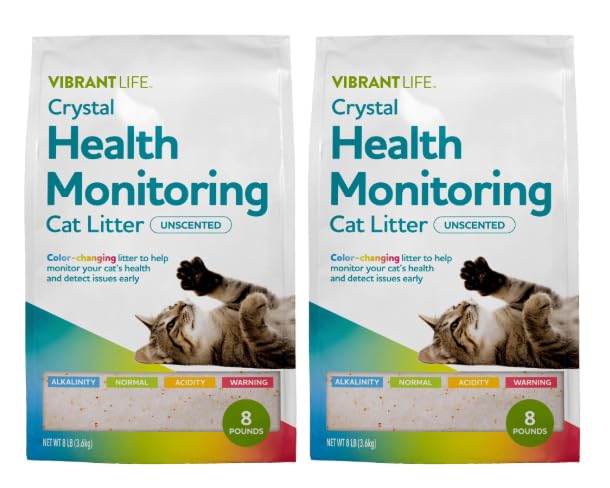 Unscented Color-Changing Cat Litter 8 Lb 2 Pack X670