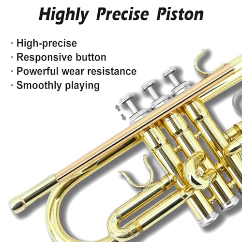 Bb Standard Trumpet Set with Hard Case, 7C Mouthpiece X28497