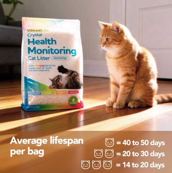 Unscented Color-Changing Cat Litter 8 Lb 2 Pack X670
