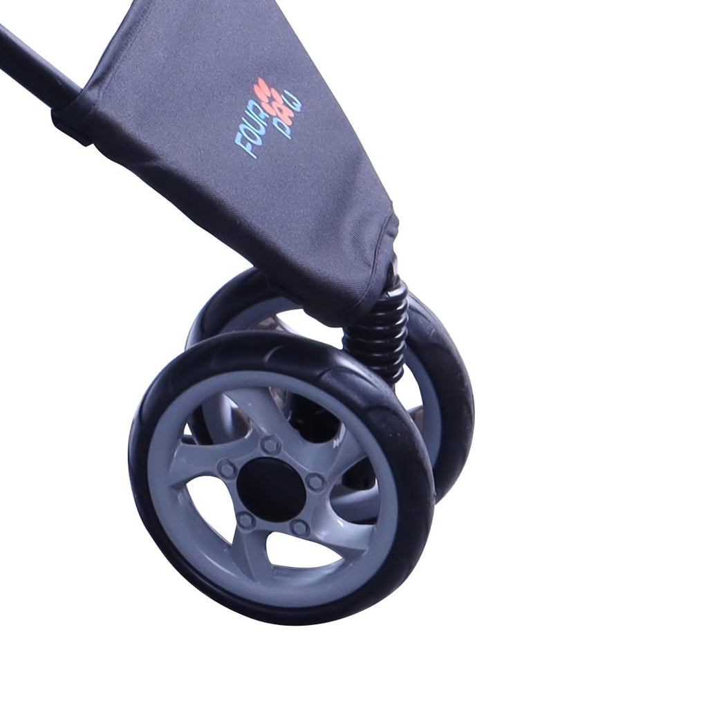 3 Wheels Pet Stroller with Storage Basket T145837