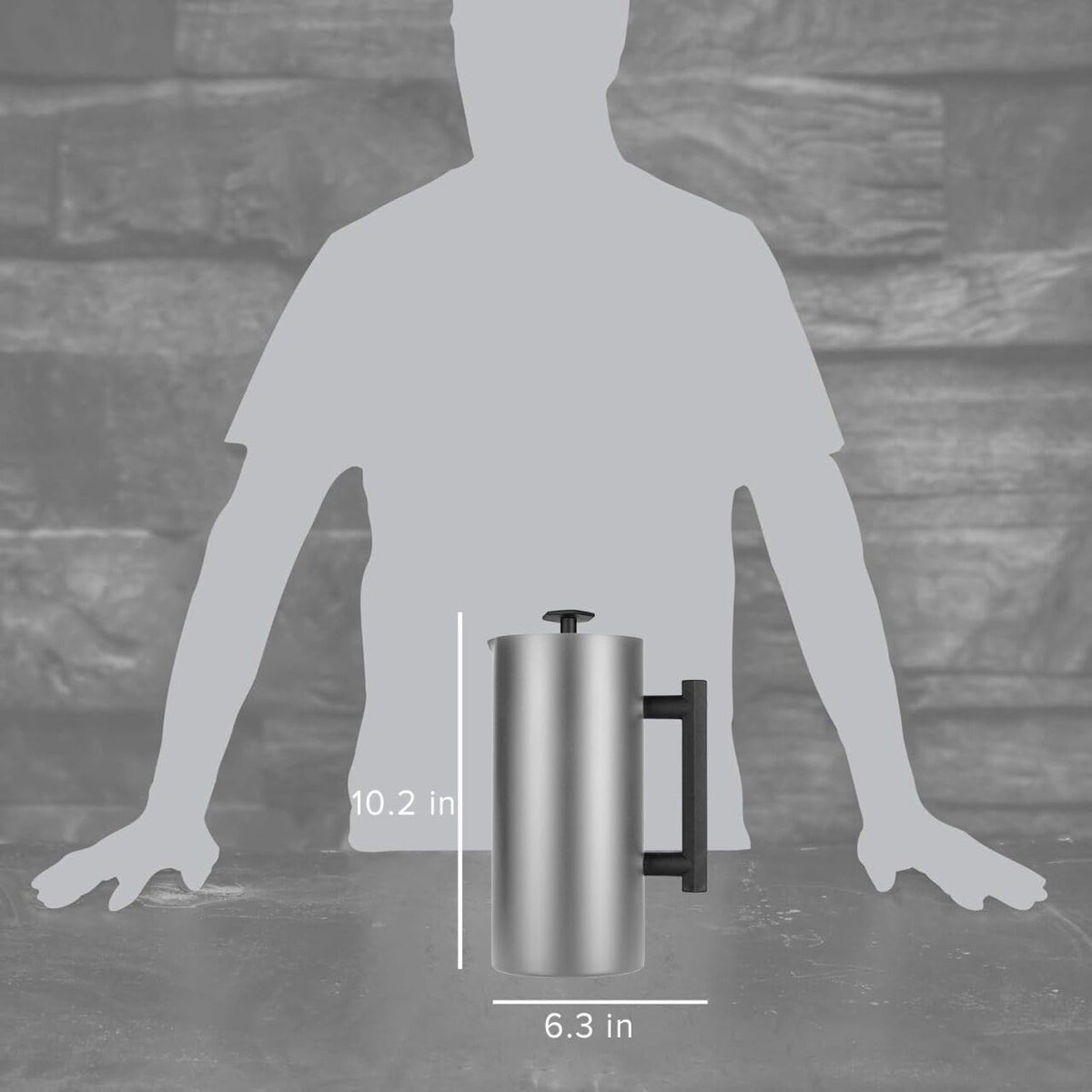 32oz Stainless Steel French Press U401