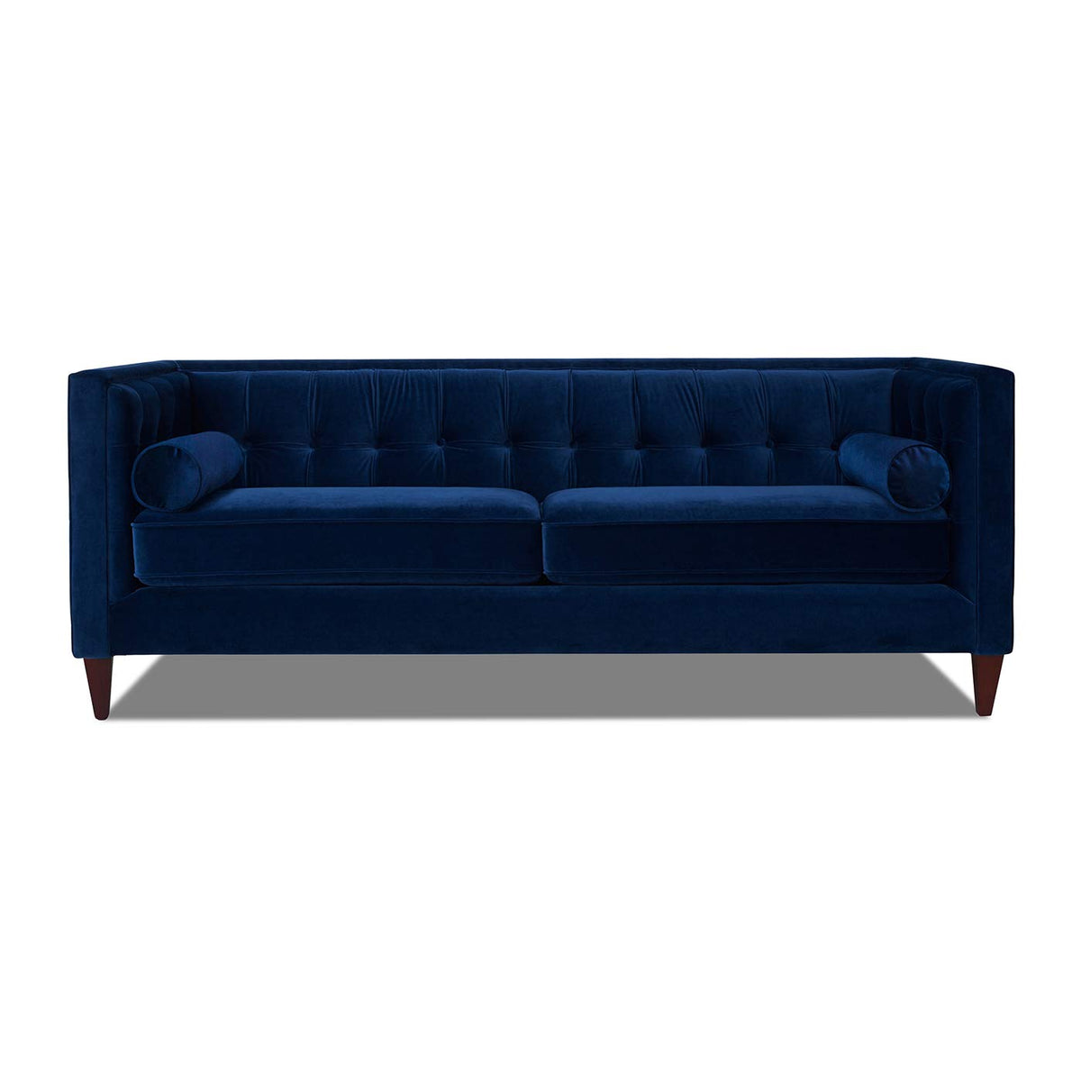 Navy Blue Velvet Tufted Sofa E6550