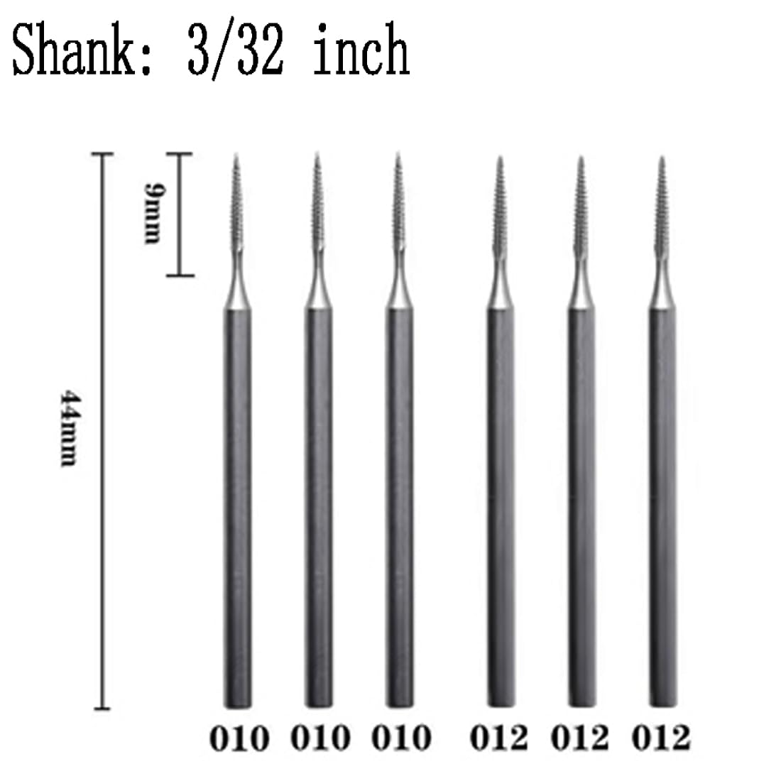 3/32'' Shank Cone Cross Cut Burr C8925