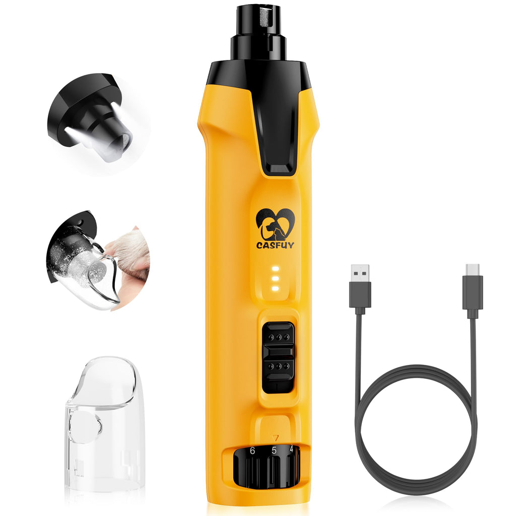 6-Speed Dog Nail Grinder with Dust Cap & 2 LED Lights & 2000mAh Battery P826