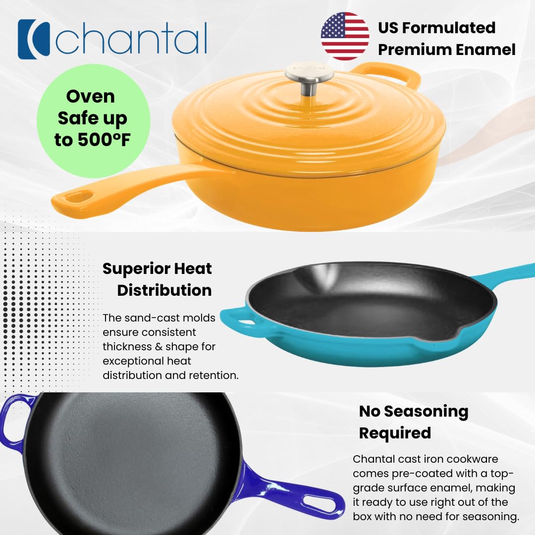 Cast Iron Skillet, 10 inch, Sea Blue W8791