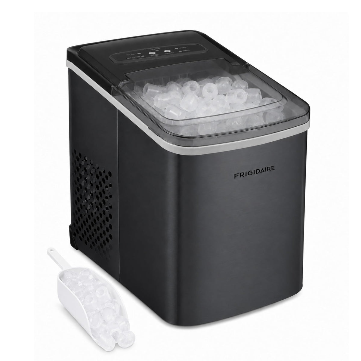 Portable 26 lb per Day Bullet Ice Maker Machine Black Stainless Steel C908270