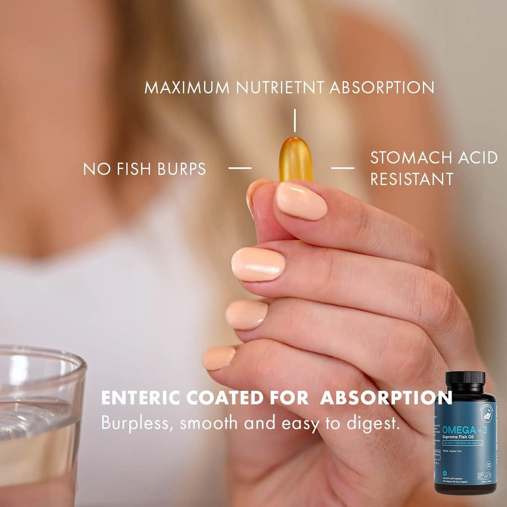 1400 mg Wild Alaskan Fish Oil 180 Softgels E206
