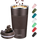 16 oz Insulated Stainless Steel Travel Coffee Mug with Screw Lid A394091