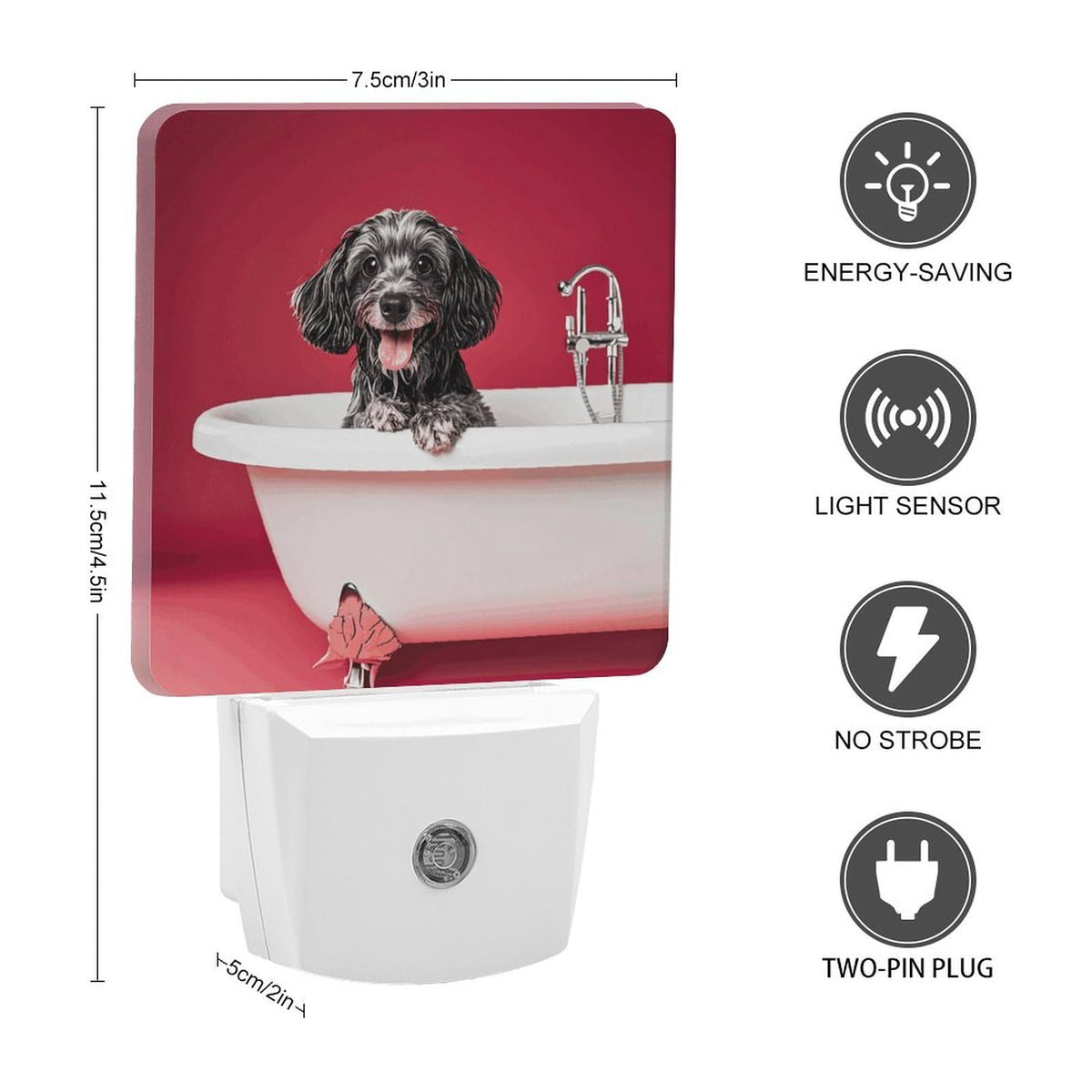 LED Night Lights Plug Into Wall with Dusk to Dawn Sensor W24174
