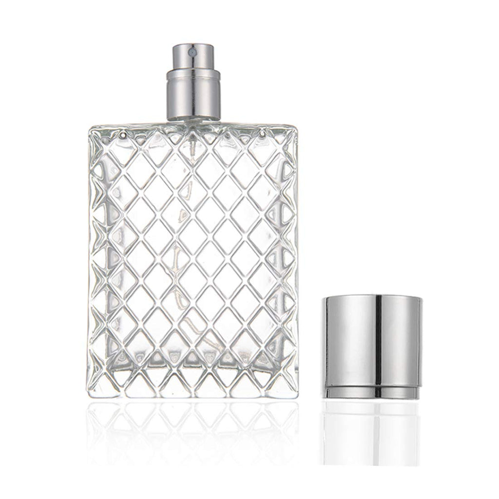 100ml 3.4 oz Refillable Fine Mist Spray Perfume Bottles Clear Glass C840