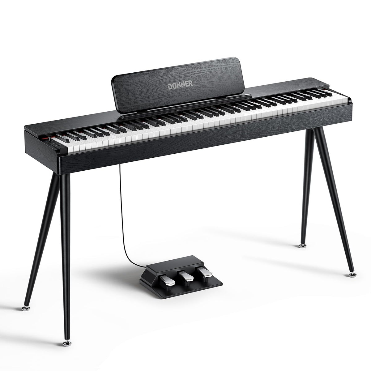 88 Key Weighted Digital Piano with Bluetooth and Three Pedal V8185