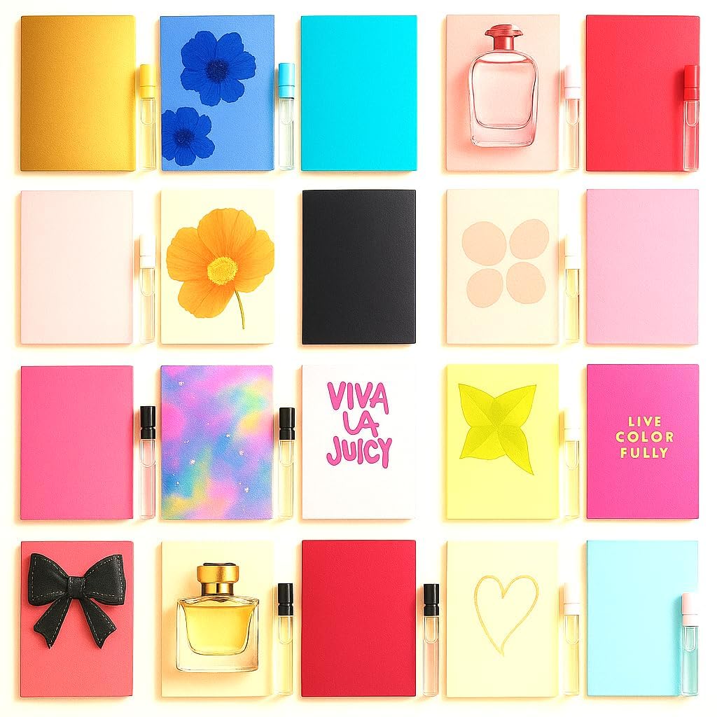 Perfume Sampler Set 12 Fragrance Sample Vials Travel Size Mini Spray E704