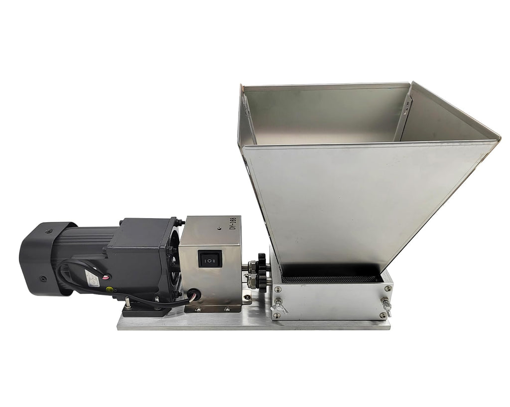 110V 60W 75RPM Stainless Steel Grain Mill with 4 Hopper and 2 Rollers U998