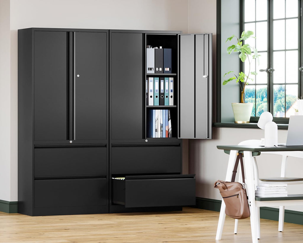 Metal 2 Drawer File Cabinet with Lock T4388