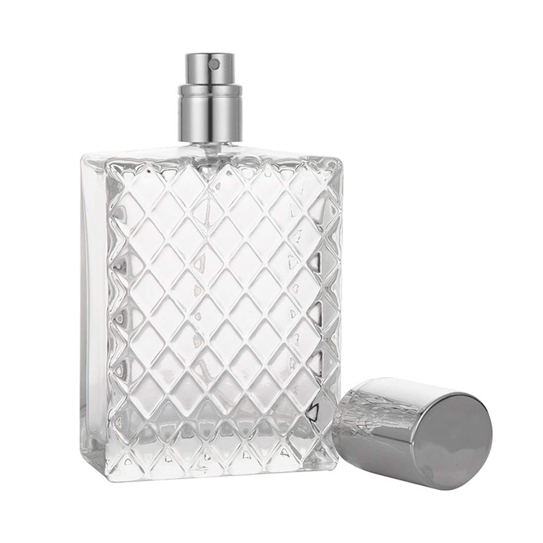 100ml 3.4 oz Refillable Fine Mist Spray Perfume Bottles Clear Glass C840