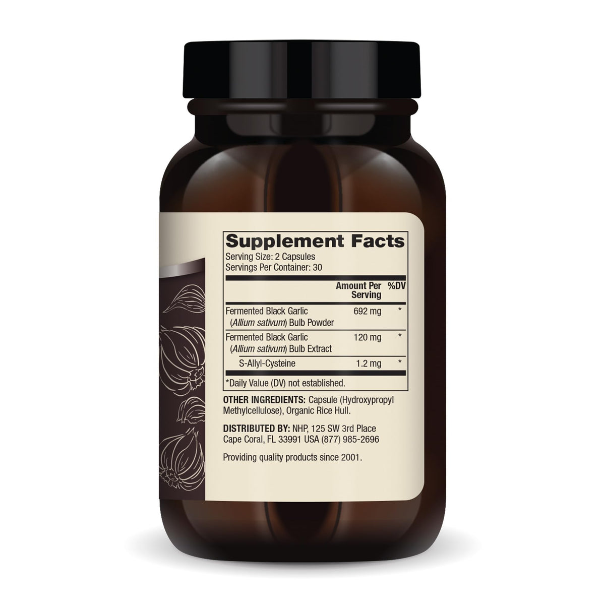 Fermented Black Garlic 60 Capsules P512