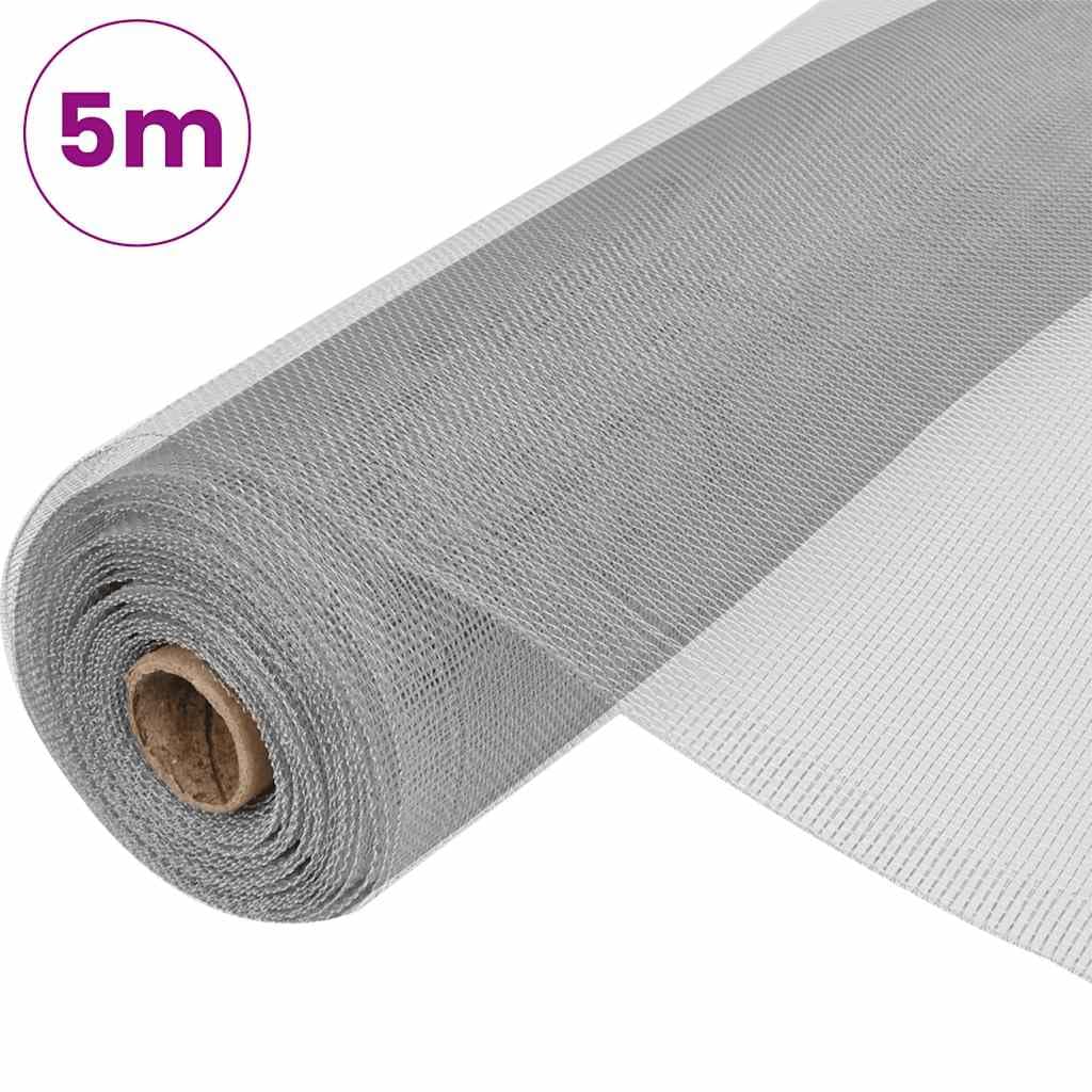 Aluminum Mesh Screen 39.4x196.9 Inch Silver Mesh Roll U739867