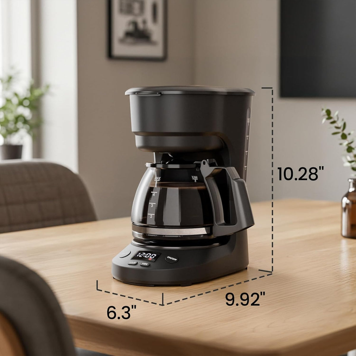 5 Cup Drip Coffee Maker with Timer X475