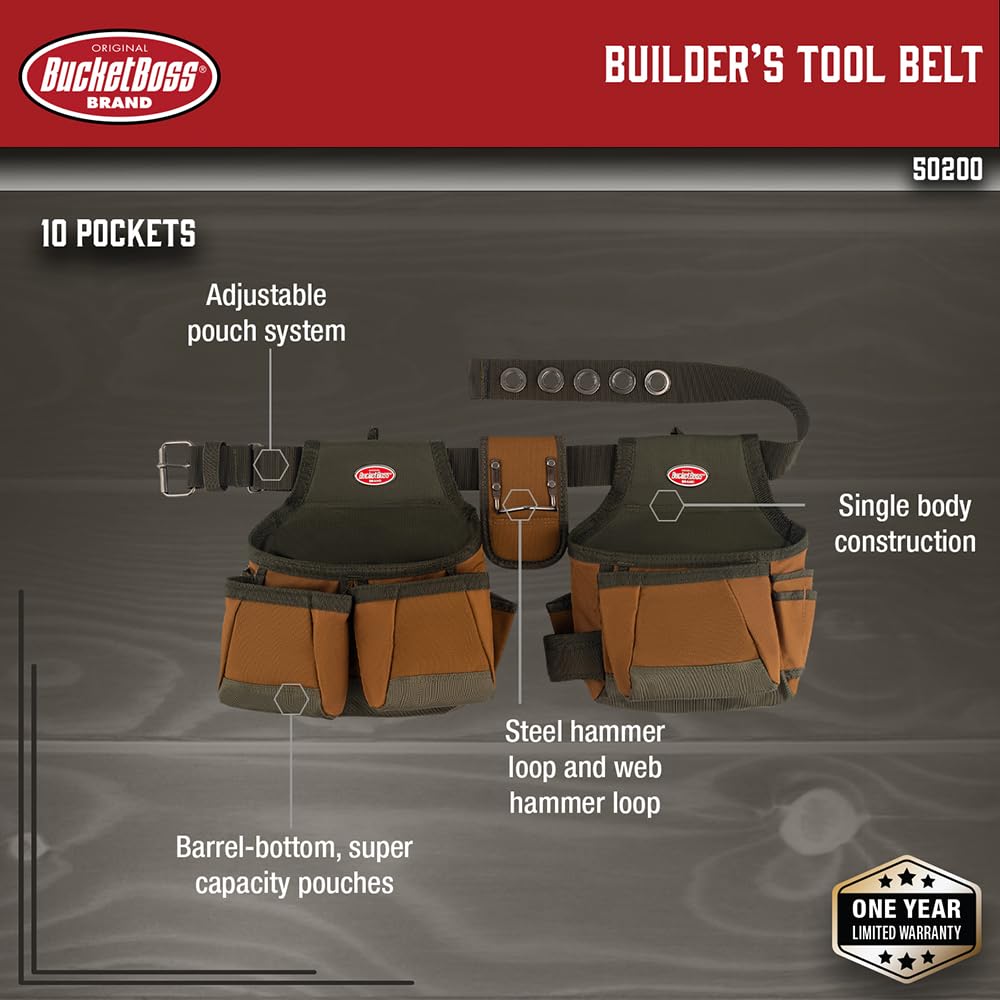 Brown Two Bag Tool Belt V912