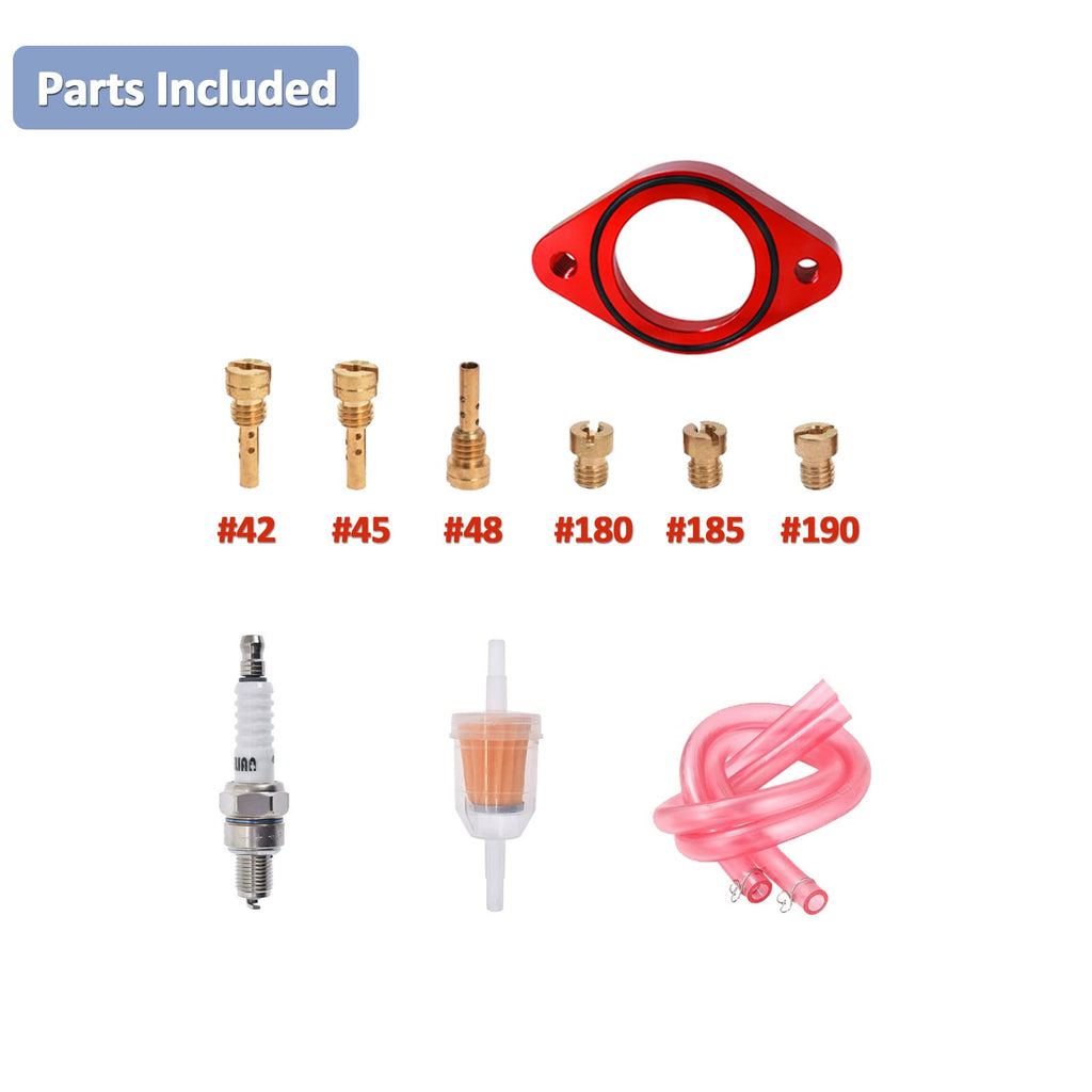 CV40 Carburetor & Intake Manifold Red X5121