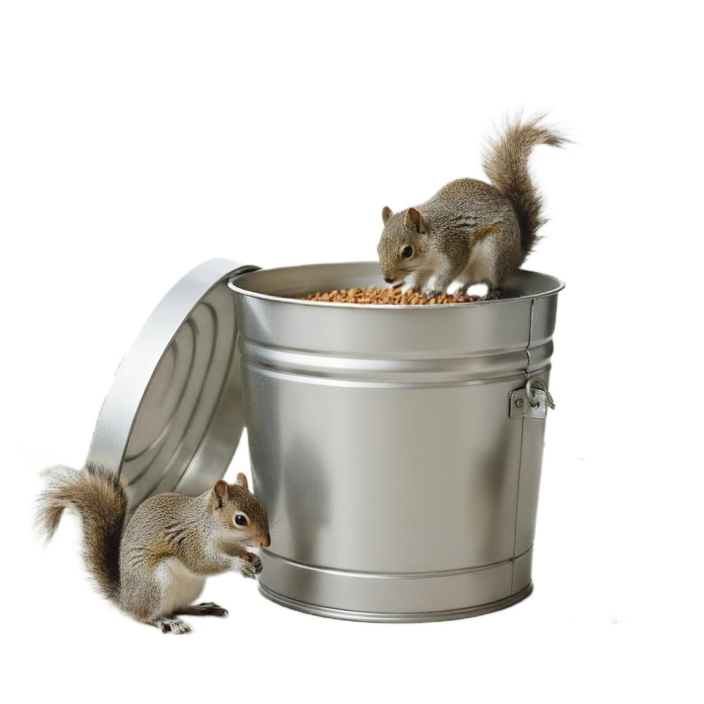 6-Gallon Galvanized Steel Storage Can with Lid Q826