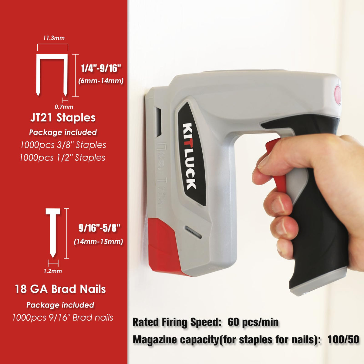 4V Cordless Electric Staple Gun R565857