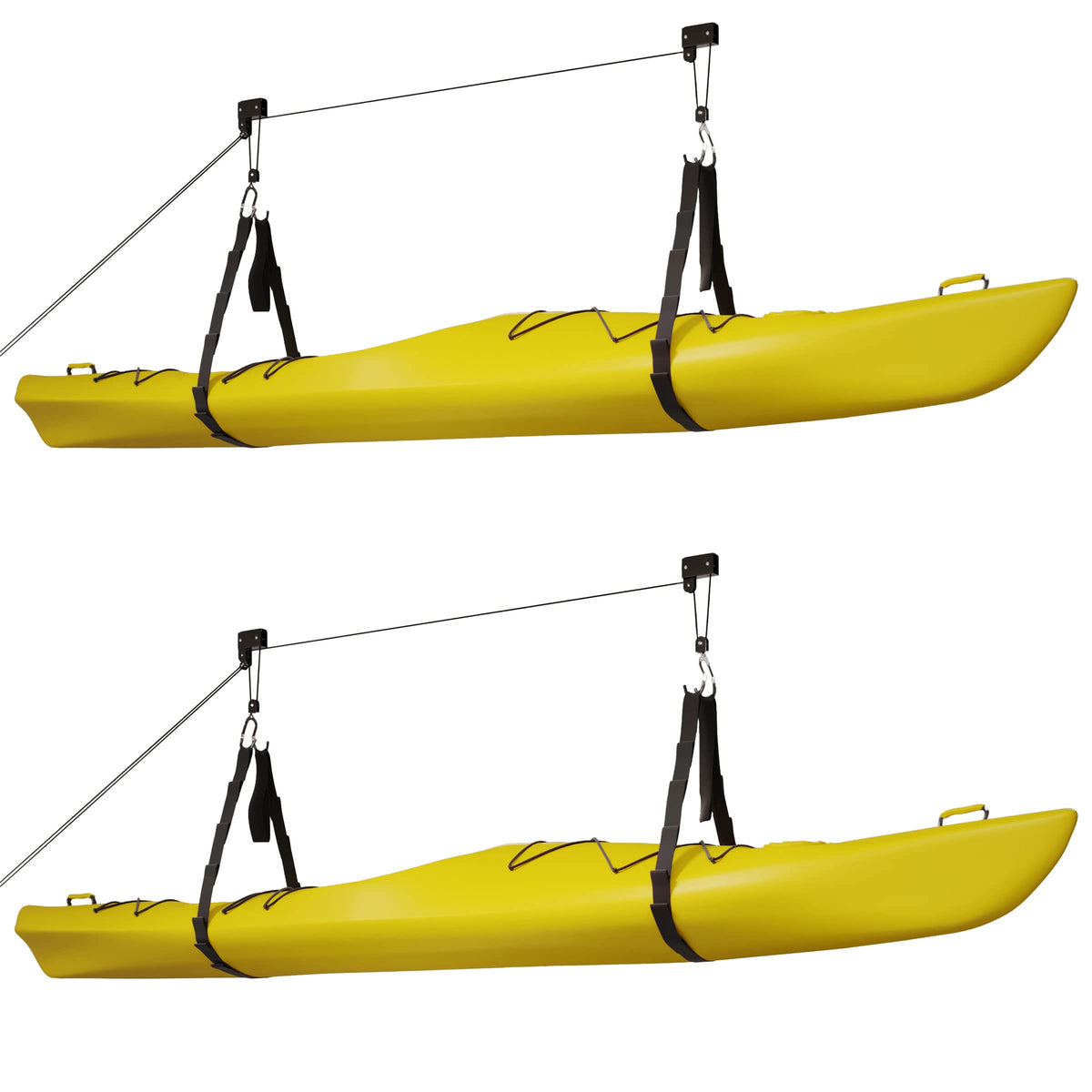 Kayak Hoist 2-Pack 125 lb Capacity Pulley System G7647