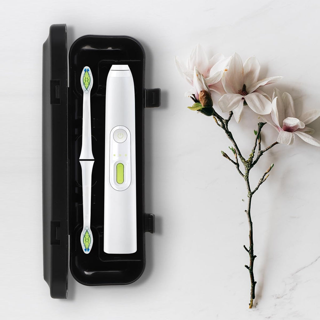 Electric Toothbrush Travel Case 2Pcs Set Black and White M6309