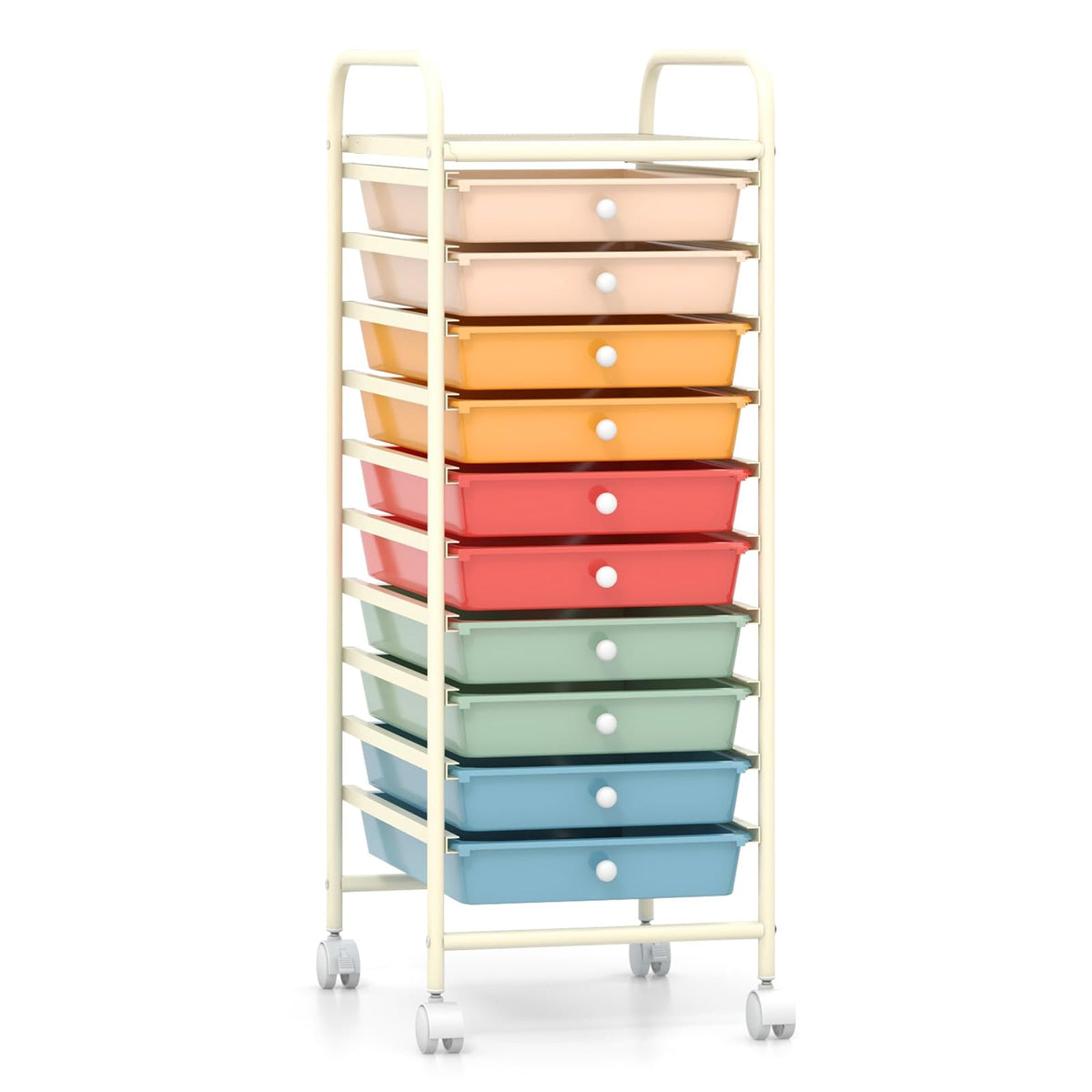10 Drawer Rolling Storage Cart S5314