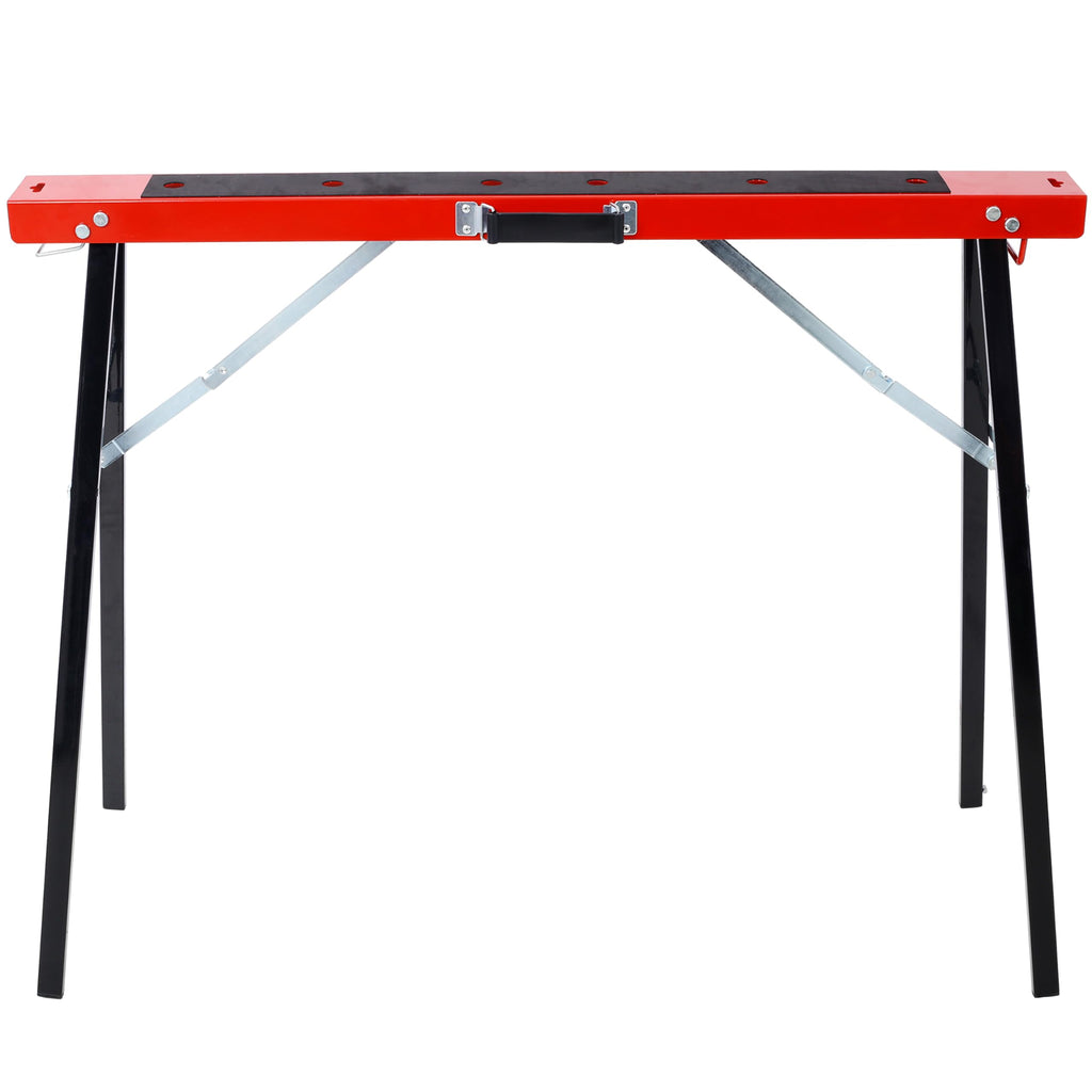 Black and Yellow Steel Folding Sawhorse Set 2-Pack K6085