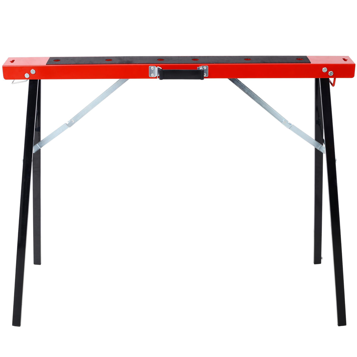 Black and Yellow Steel Folding Sawhorse Set 2-Pack K6085