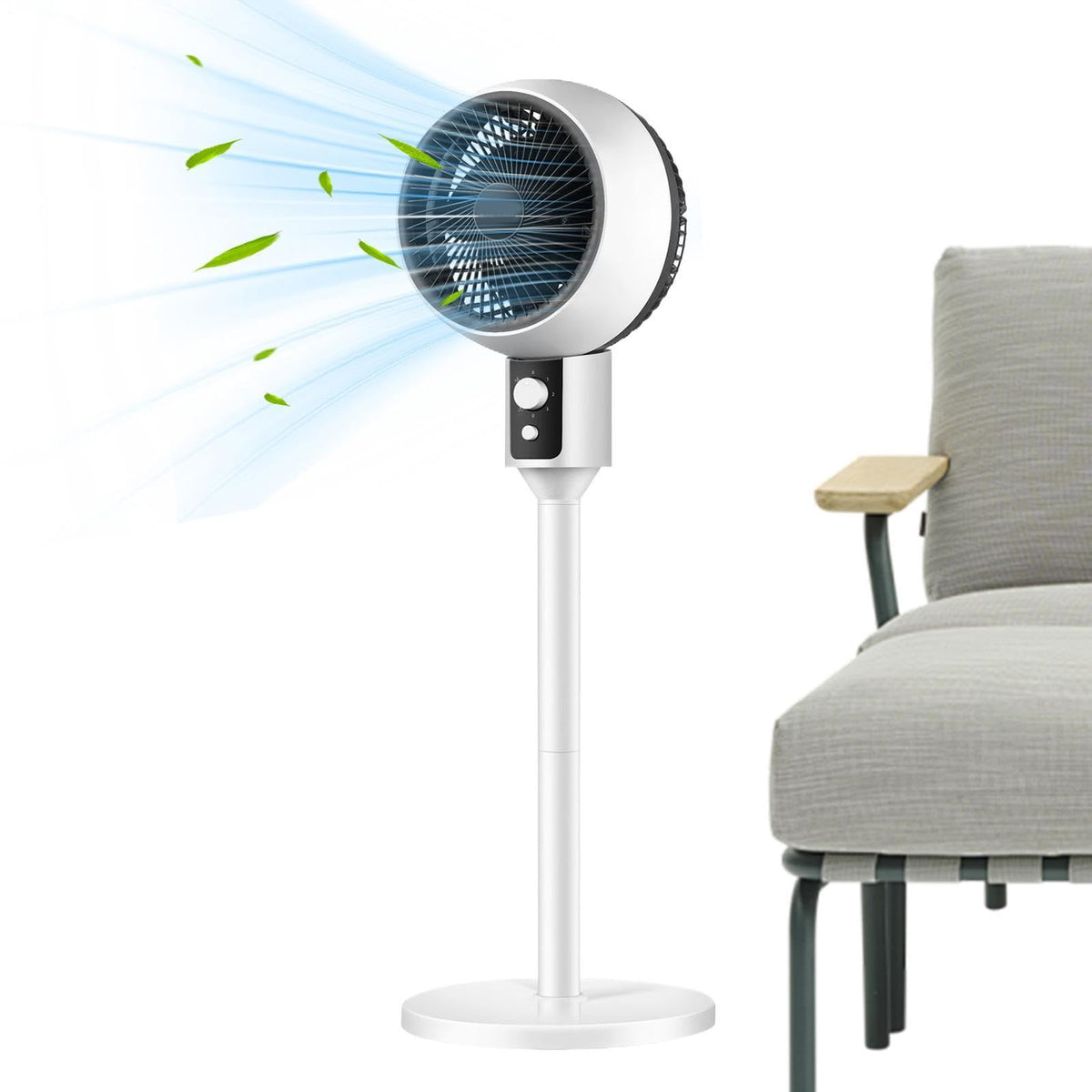 Adjustable Quiet Air Circulator Fan with 3 Speeds T996