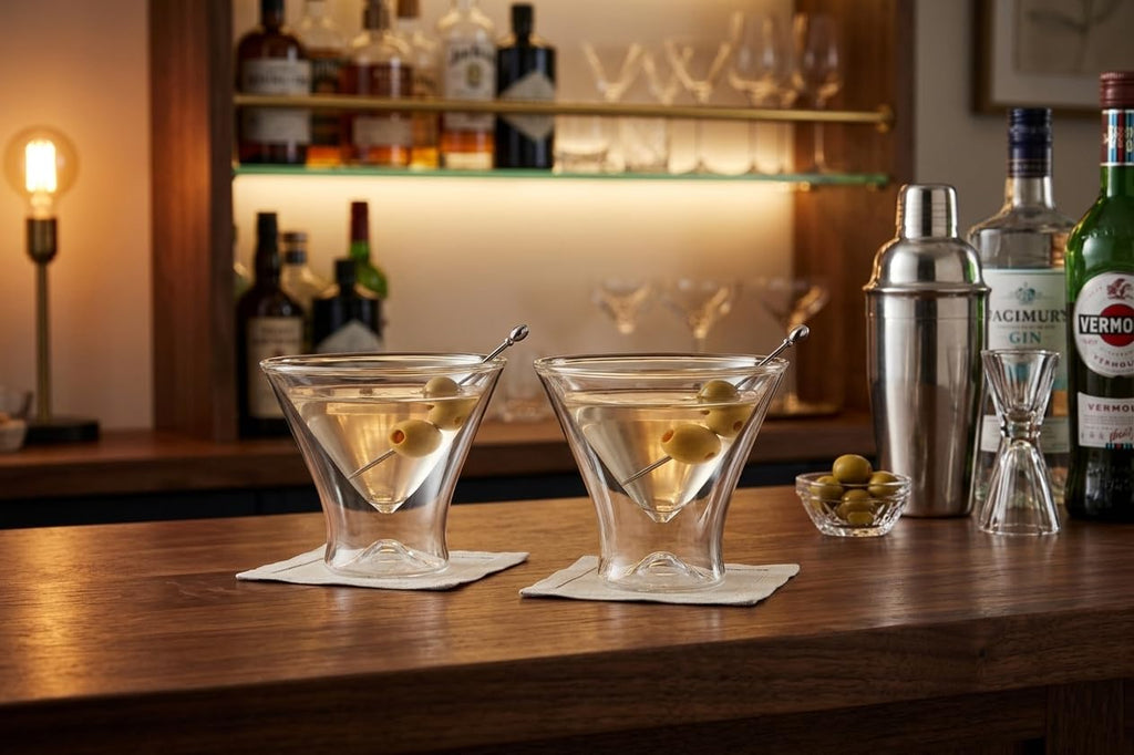 Double Wall Borosilicate Martini Glasses Set of 2 H462339