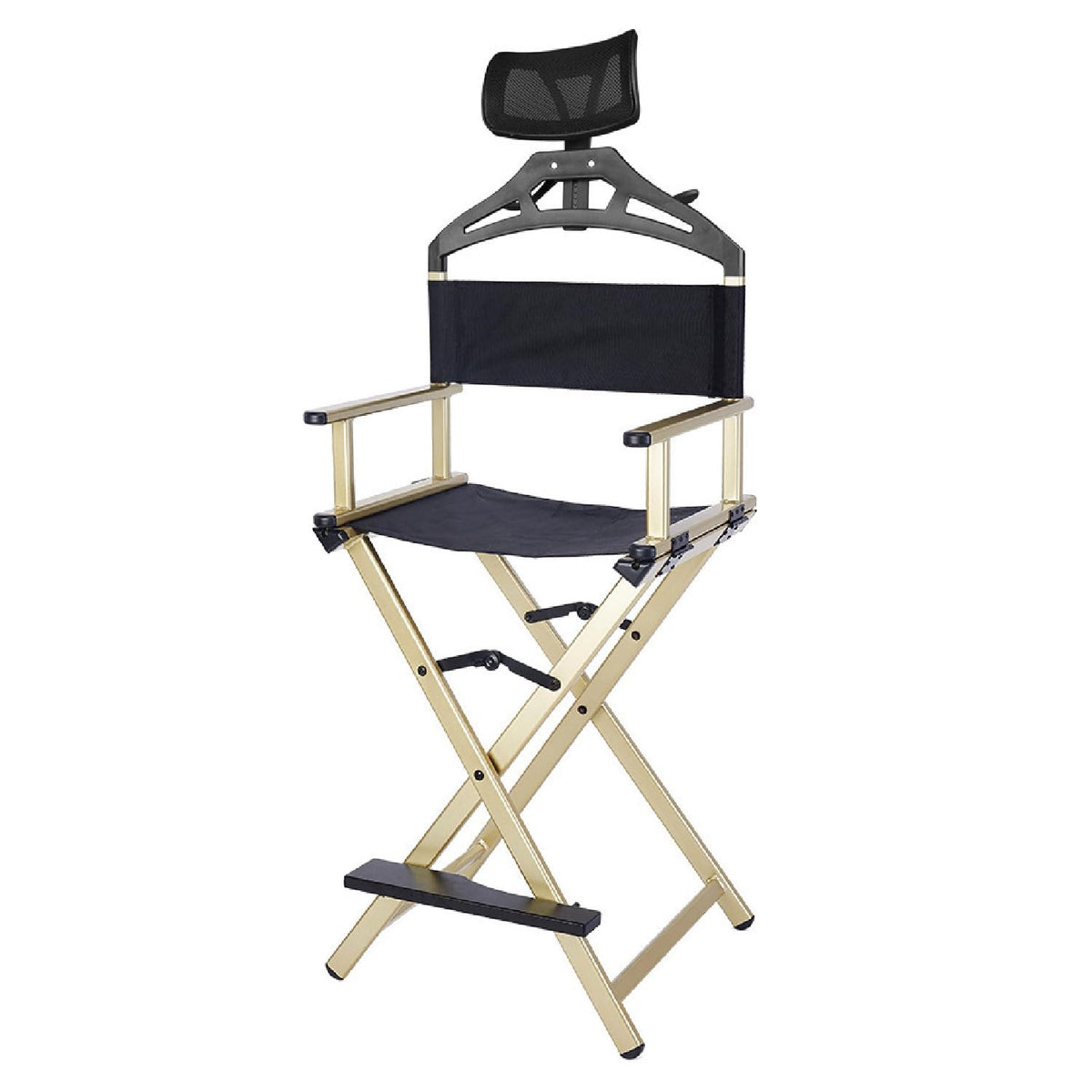Extra Tall Foldable Makeup Artist Chair with Headrest Z917853