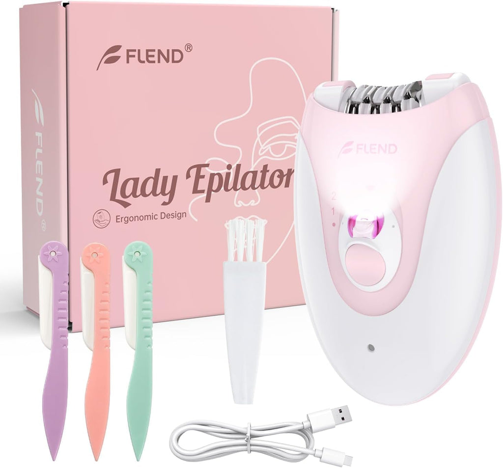 2-Speed Rechargeable Epilator with LED Light K488207