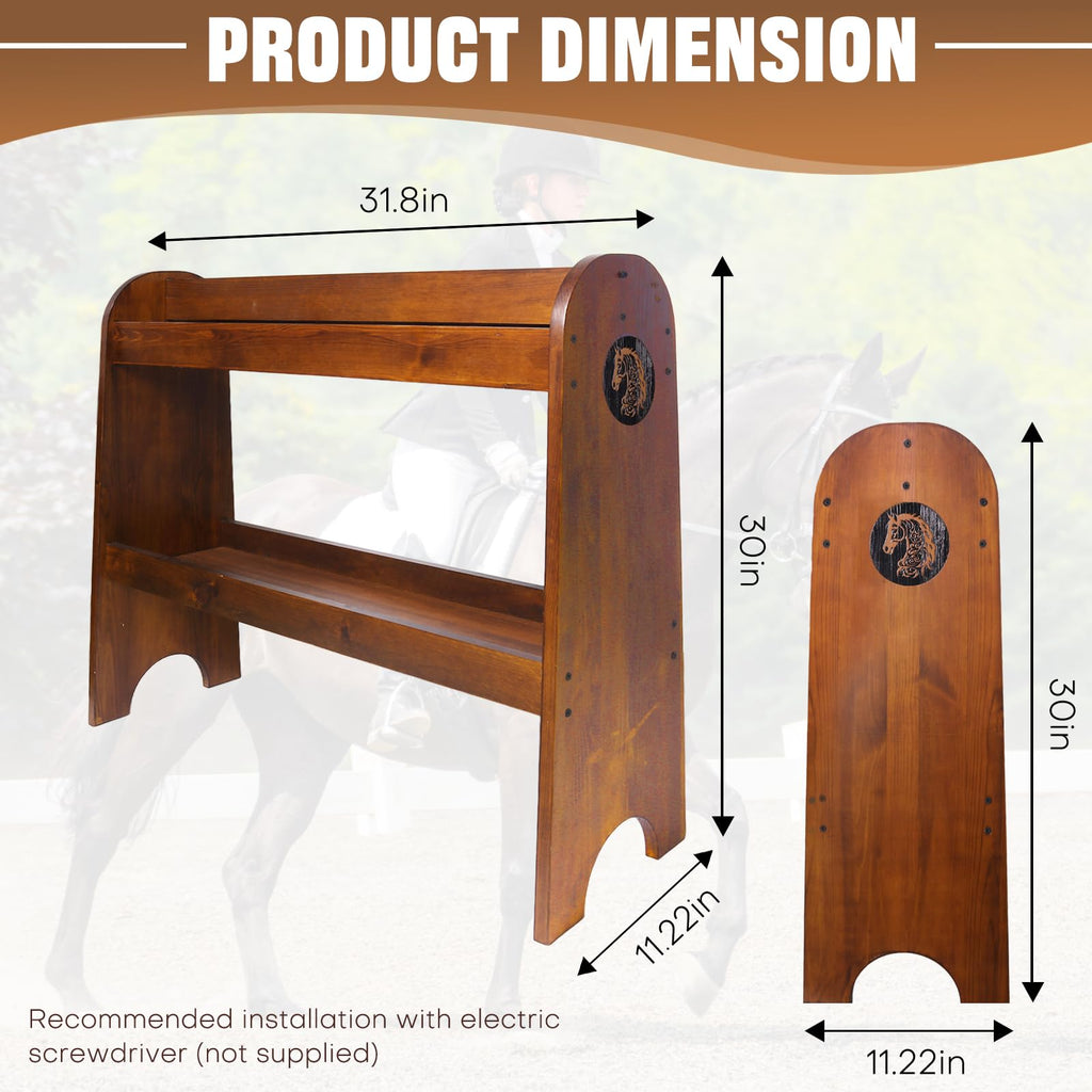 Solid Wood Saddle Rack T8354