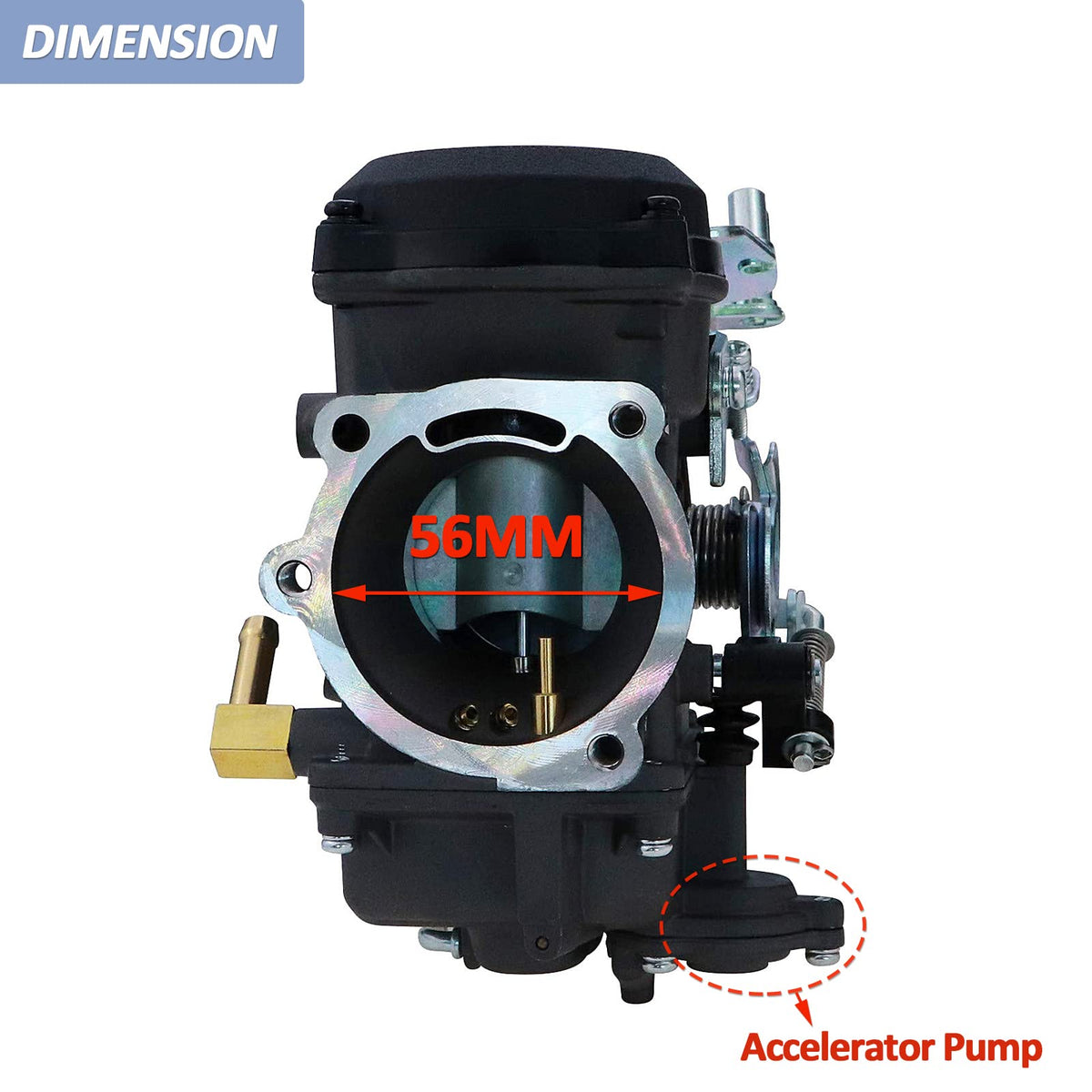 CV40 Carburetor & Intake Manifold Red X5121