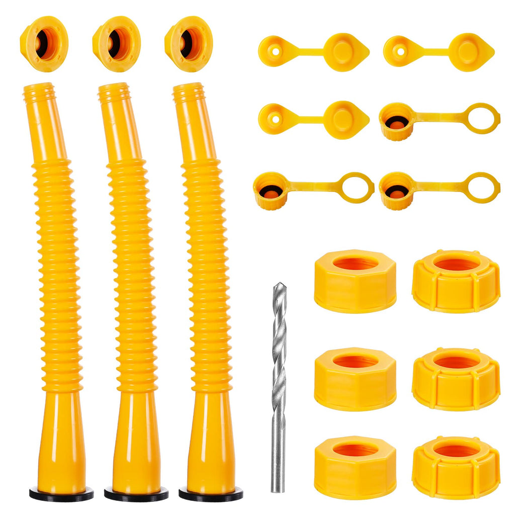 Gas Can Spout Replacement Kits 3 Pack Yellow E447