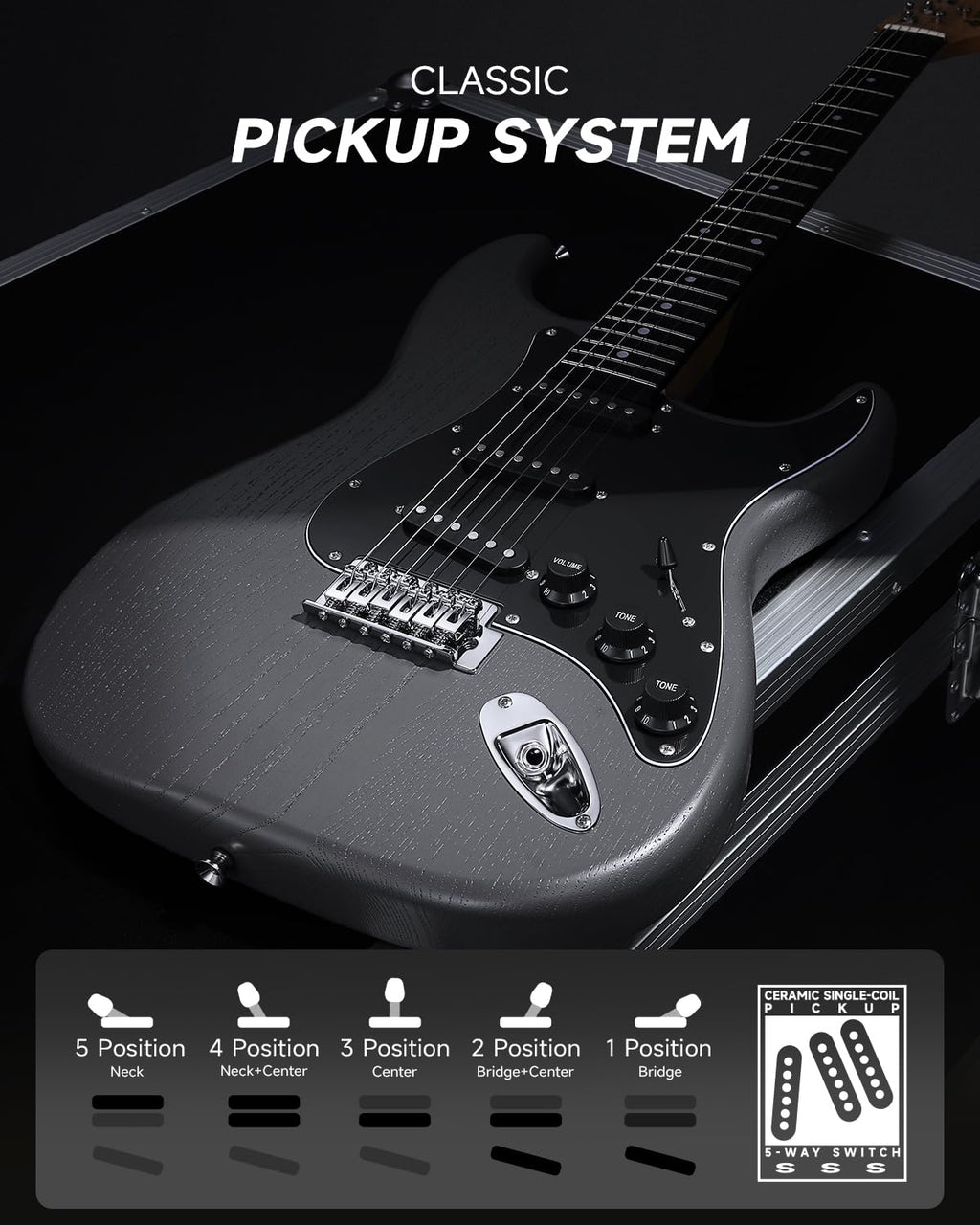 39” Electric Guitar Kit with Amp T298