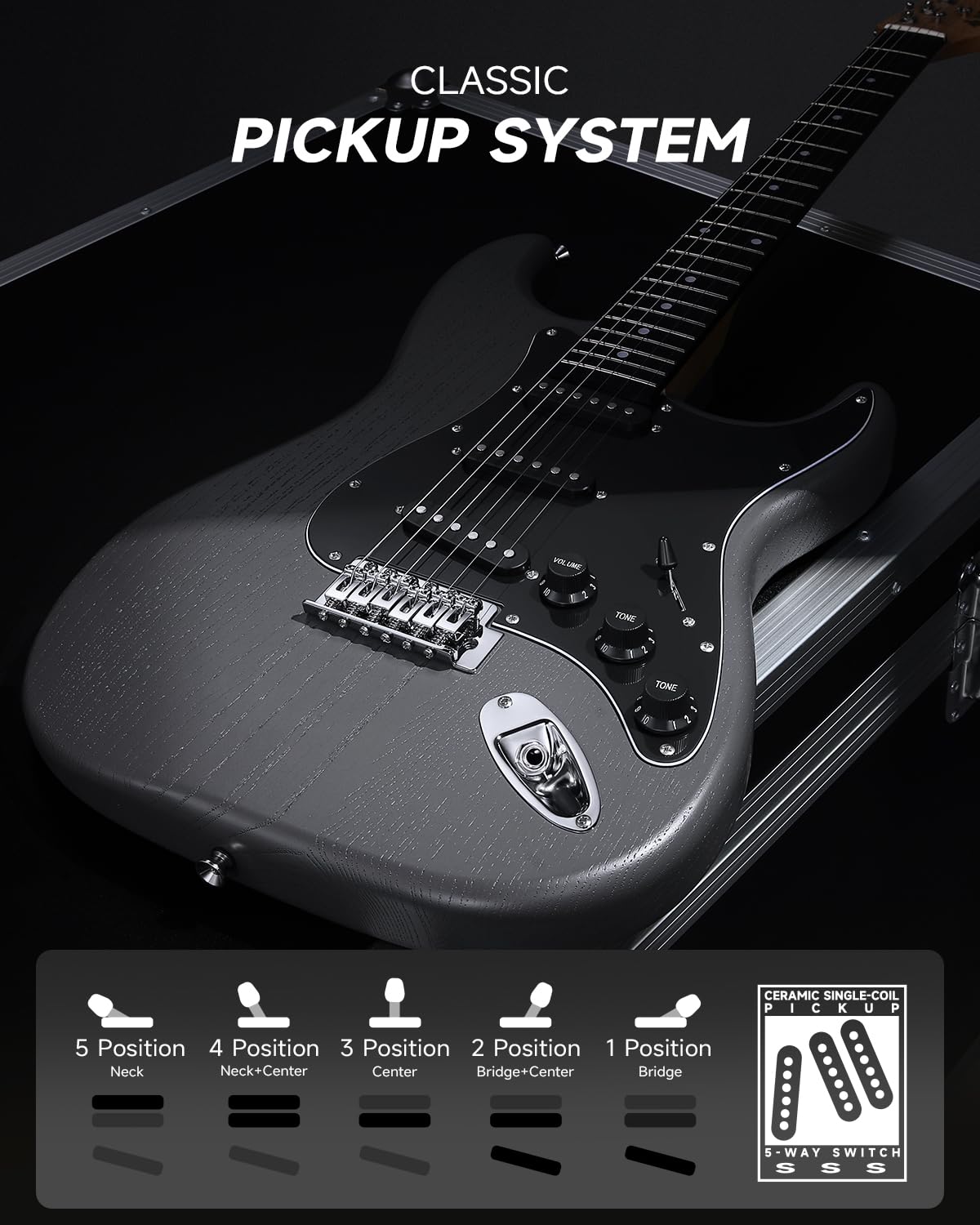 39” Electric Guitar Kit with Amp T298