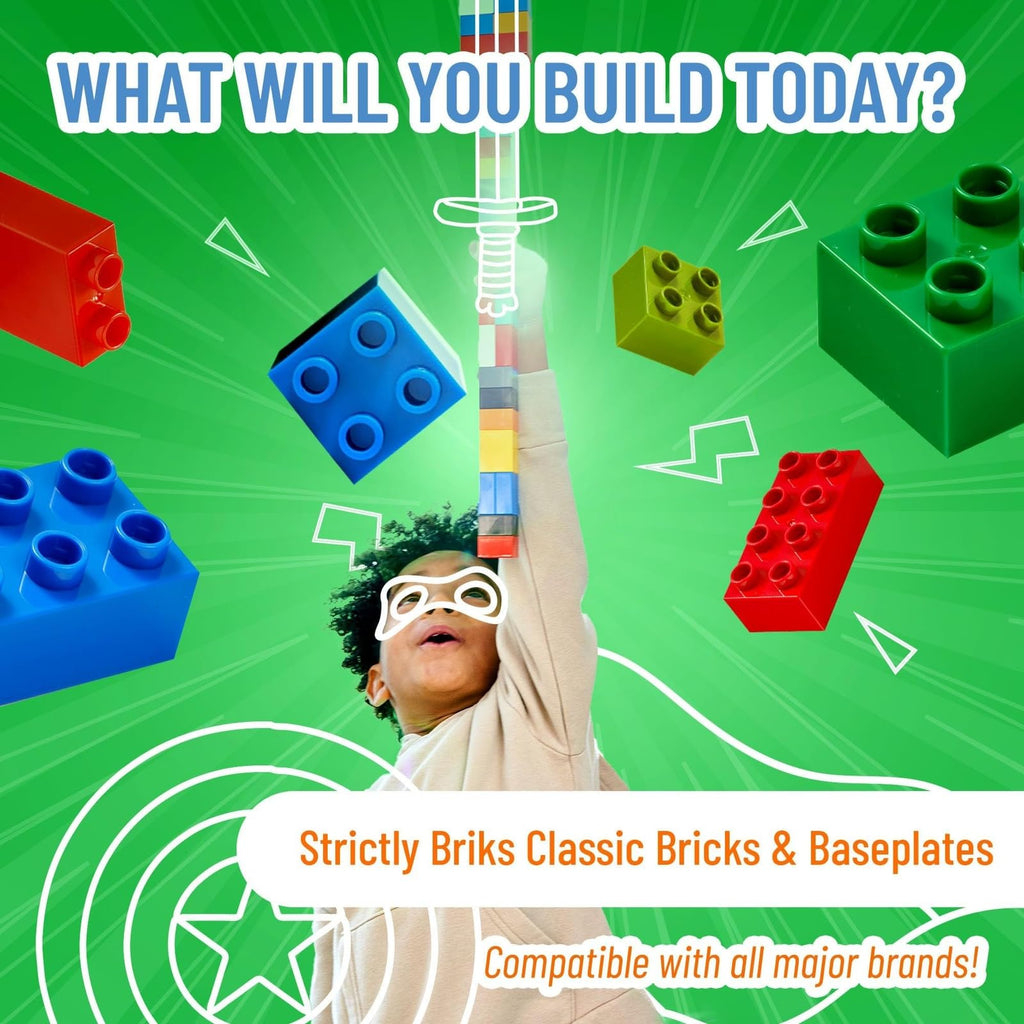 10 x 10 in 6 Baseplates with 50 Stackers Building Toy Blocks S406