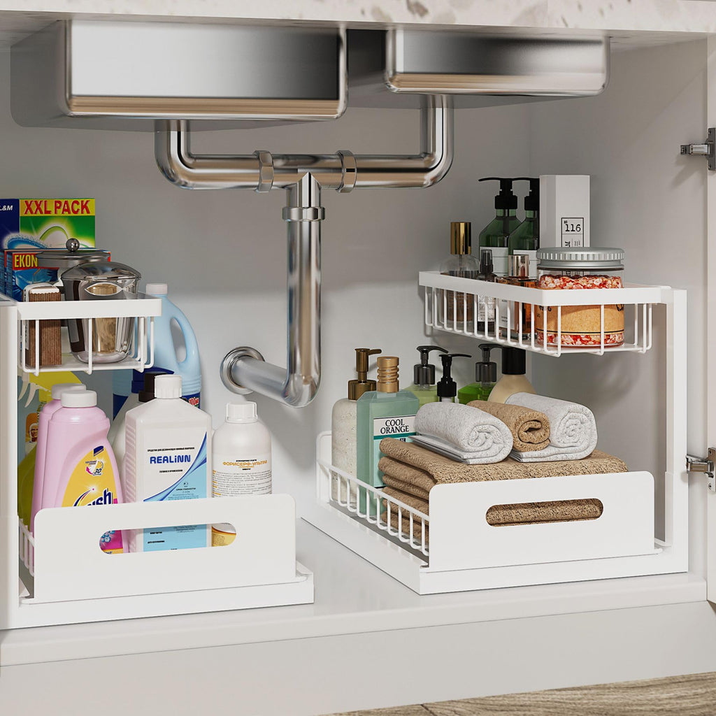 Under Sink 2 Tier Pull Out Cabinet Organizer O9895