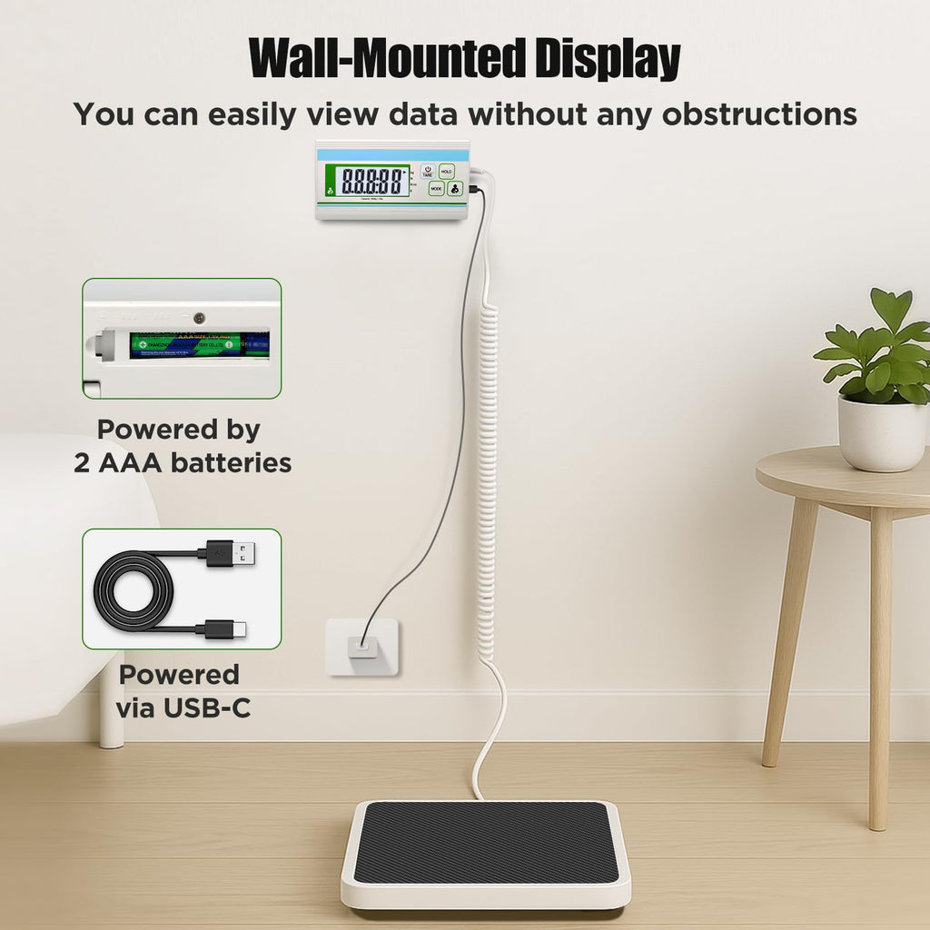 660 lb Digital Body Weight Scale with 13.4" x 11.8" Platform M3308