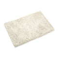 Non-Slip Microfiber Bath Rug Machine Washable Ivory 15 x 23 Inches L348667